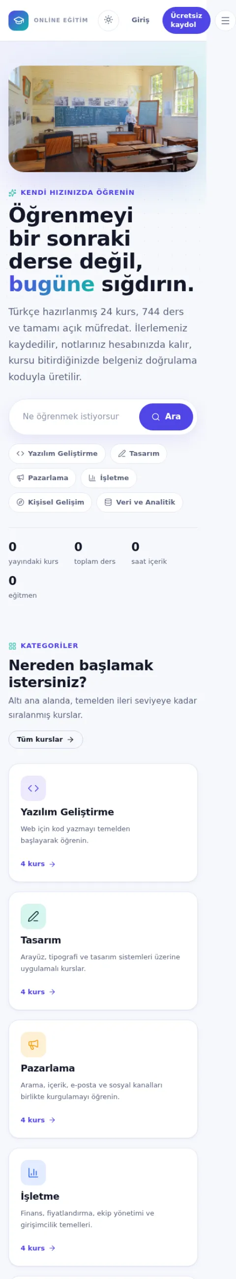 Mobil görünüm